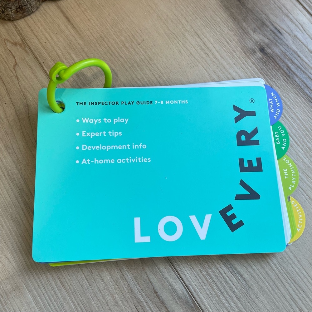 LOVEVERY The Inspector Play guide Book months 7-8